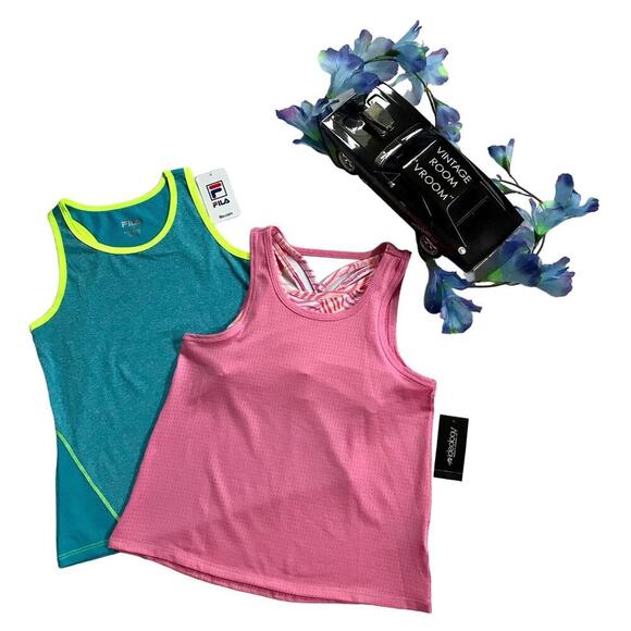 Fila and Ideology NWT Performance Tank Top Bundle Girls 7/8 - Picture 1 of 15
